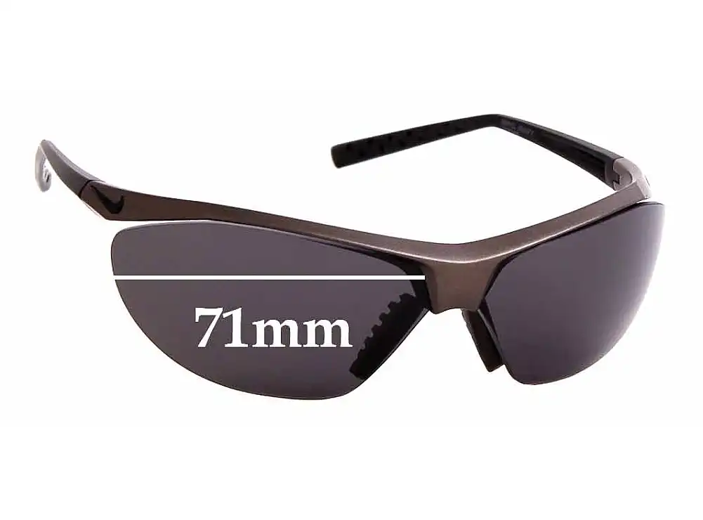Sunglass Fix Verres de Remplacement pour Nike EV0476 Impel Swift - 71mm Wide Sunglass Fix Verres de Remplacement pour Nike EV0476 Impel Swift - 71mm Wide