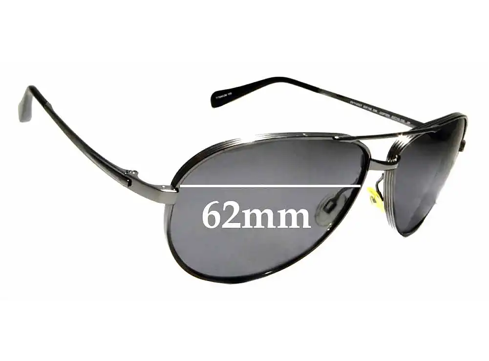 Sunglass Fix Lentilles de Remplacement pour Oliver Peoples Copter OV1120ST - 62mm Wide Sunglass Fix Lentilles de Remplacement pour Oliver Peoples Copter OV1120ST - 62mm Wide