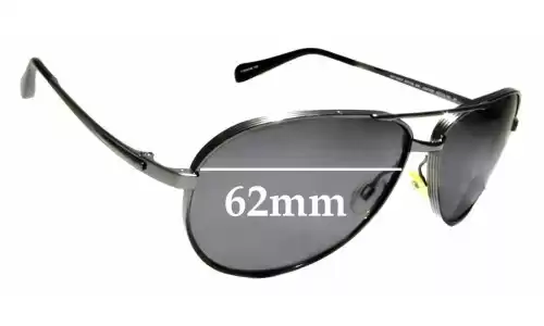 Sunglass Fix Lentilles de Remplacement pour Oliver Peoples Copter OV1120ST - 62mm Wide Oliver Peoples Copter OV1120ST Lentilles de Remplacement 62mm wide