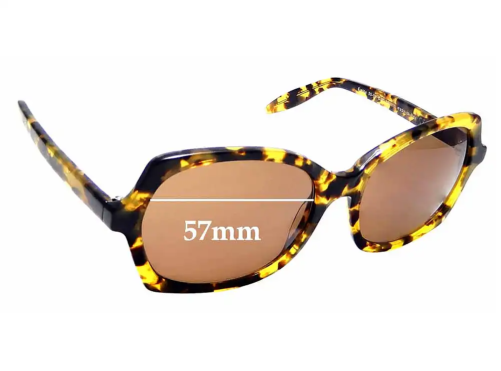 Sunglass Fix Verres de Remplacement pour Paul Taylor Freida - 57mm Wide Sunglass Fix Verres de Remplacement pour Paul Taylor Freida - 57mm Wide