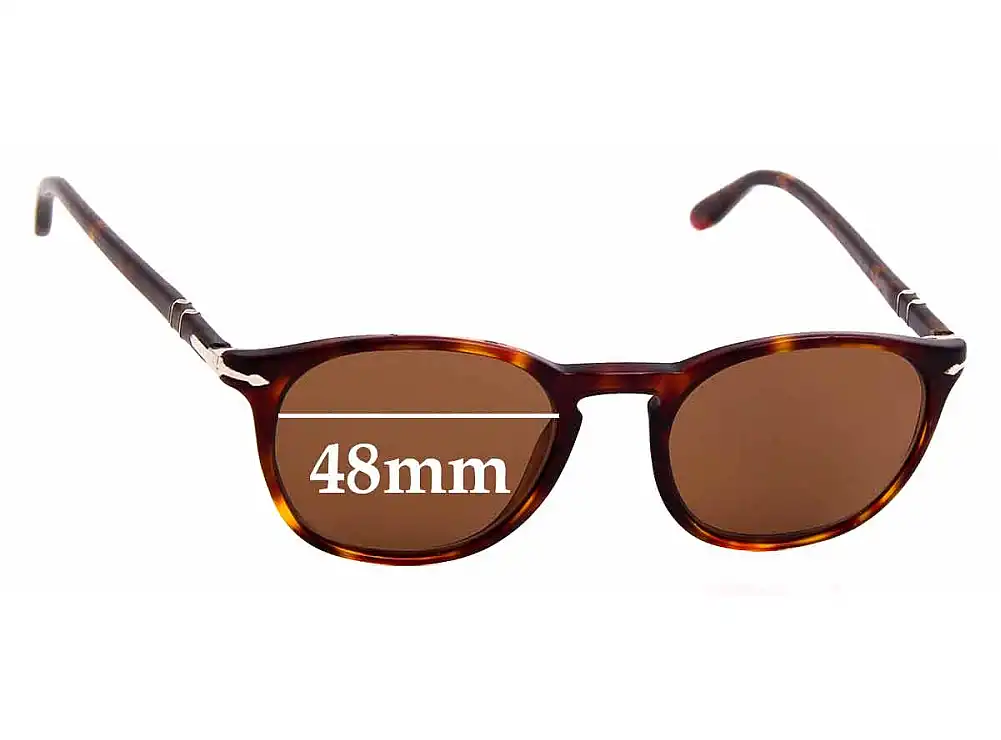 Sunglass Fix Lentilles de Remplacement pour Persol 3007-V - 48mm Wide Sunglass Fix Lentilles de Remplacement pour Persol 3007-V - 48mm Wide