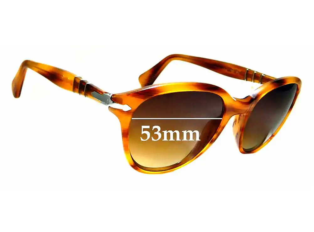 Sunglass Fix Verres de Remplacement pour Persol 3025-S - 53mm Wide Sunglass Fix Verres de Remplacement pour Persol 3025-S - 53mm Wide