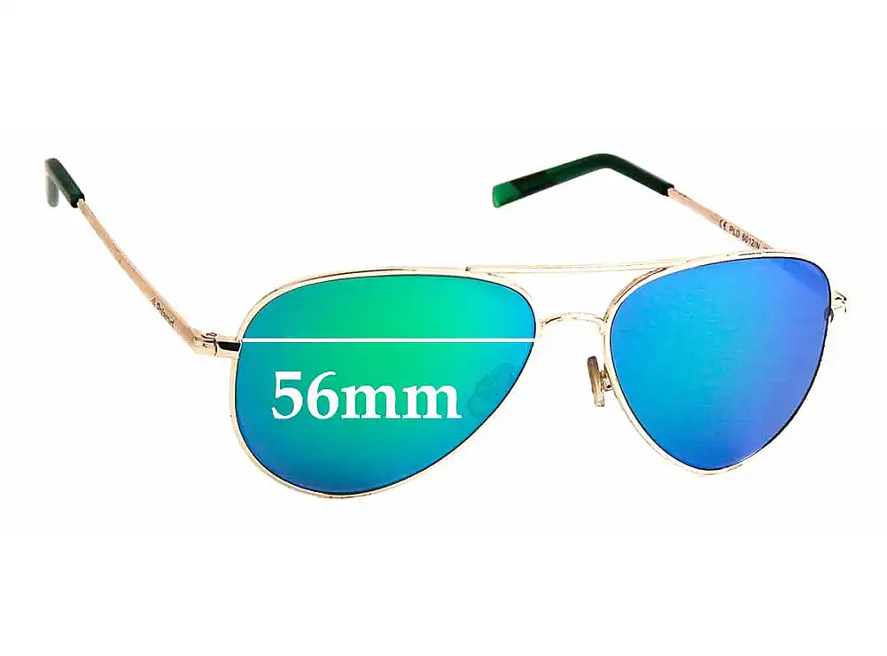 Sunglass Fix Verres de Remplacement pour Polaroid 6012/N - 56mm Wide Sunglass Fix Verres de Remplacement pour Polaroid 6012/N - 56mm Wide