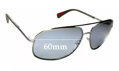 Sunglass Fix Verres de Remplacement pour Prada SPR56R & PR56RS - 60mm Wide Sunglass Fix Verres de Remplacement pour Prada SPR56R & PR56RS - 60mm Wide