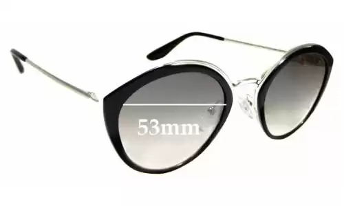 Sunglass Fix Lentilles de Remplacement pour Prada SPR18U - 53mm Wide Prada SPR18U Lentilles de Remplacement 53mm wide