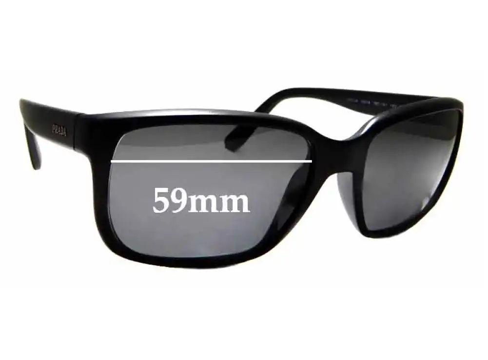 Sunglass Fix Verres de Remplacement pour Prada SPR21R - 59mm Wide Sunglass Fix Verres de Remplacement pour Prada SPR21R - 59mm Wide