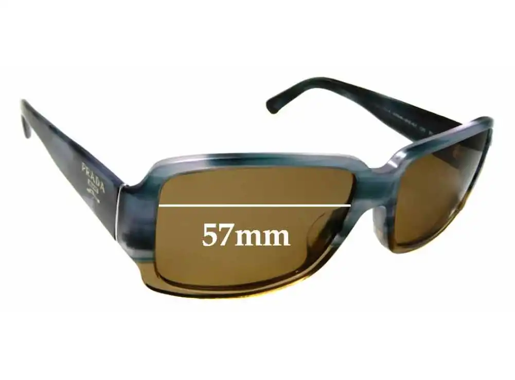 Sunglass Fix Verres de Remplacement pour Prada SPR32N-A - 57mm Wide Sunglass Fix Verres de Remplacement pour Prada SPR32N-A - 57mm Wide