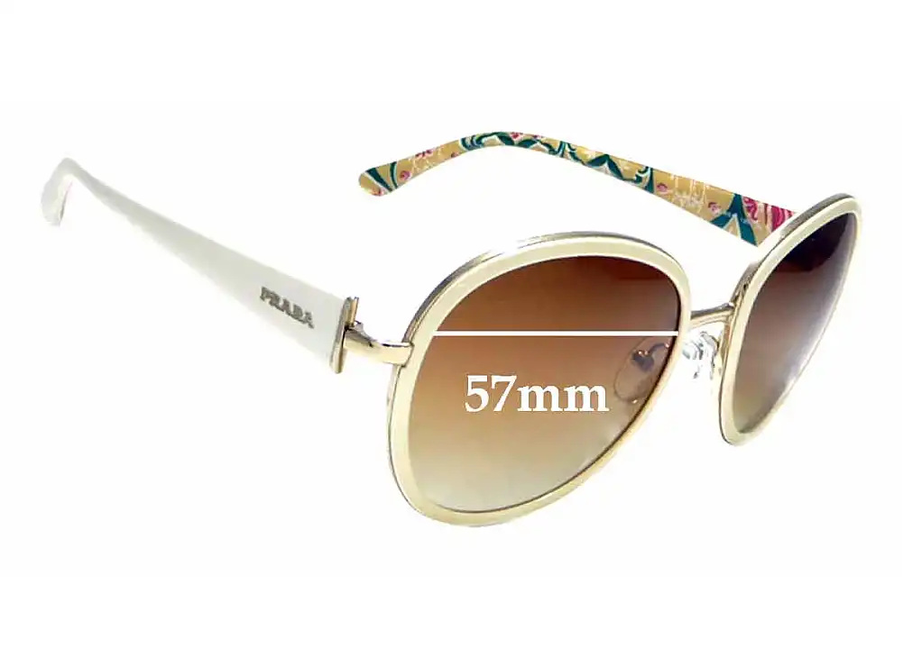 Sunglass Fix Verres de Remplacement pour Prada SPR51N & PR51NS - 57mm Wide Sunglass Fix Verres de Remplacement pour Prada SPR51N & PR51NS - 57mm Wide