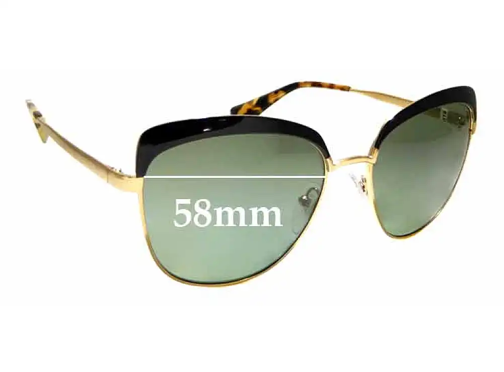 Sunglass Fix Verres de Remplacement pour Prada SPR51T - 56mm Wide Sunglass Fix Verres de Remplacement pour Prada SPR51T - 56mm Wide