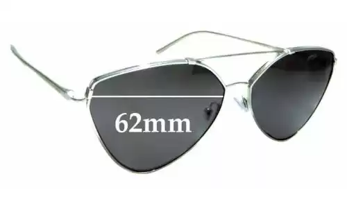 Sunglass Fix Verres de Remplacement pour Prada SPR51U - 62mm Wide Sunglass Fix Verres de Remplacement pour Prada SPR51U - 62mm Wide