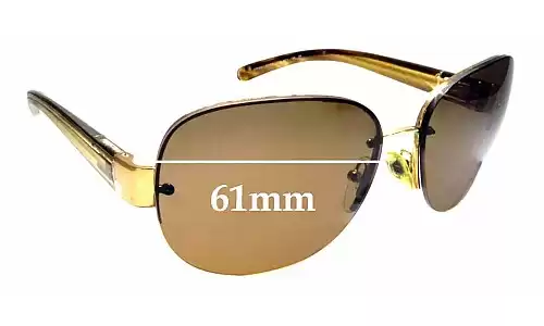 Sunglass Fix Verres de Remplacement pour Prada SPR60L - 61mm Wide Sunglass Fix Verres de Remplacement pour Prada SPR60L - 61mm Wide