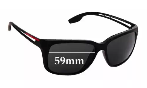 Sunglass Fix Verres de Remplacement pour Prada SPS03T & PS03TS - 59mm Wide Sunglass Fix Verres de Remplacement pour Prada SPS03T & PS03TS - 59mm Wide