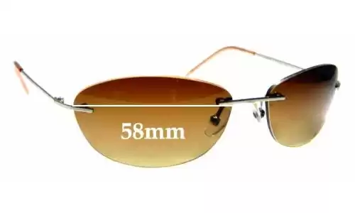 Sunglass Fix Lentilles de Remplacement pour Polo Ralph 7501/S - 58mm Wide Polo Ralph 7501/S Lentilles de Remplacement 58mm wide