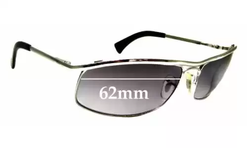 Sunglass Fix Lentilles de Remplacement pour Ray-Ban RB3339 - 62mm Wide Ray-Ban RB3339 Lentilles de Remplacement 62mm wide