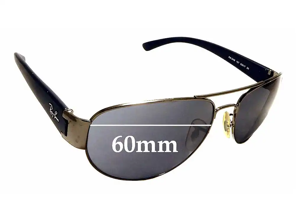 Sunglass Fix Lentilles de Remplacement pour Ray-Ban RB3448 - 60mm Wide Sunglass Fix Lentilles de Remplacement pour Ray-Ban RB3448 - 60mm Wide