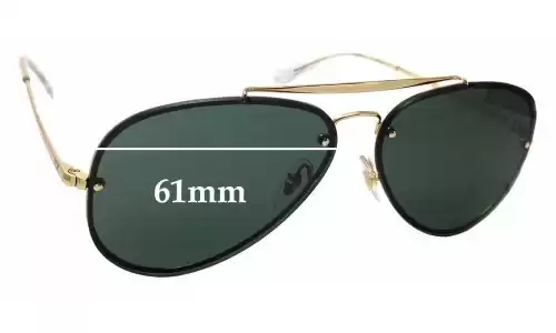 Sunglass Fix Verres de Remplacement pour Ray-Ban RB3584-N - 61mm Wide Ray-Ban RB3584-N Verres de Remplacement 61mm wide