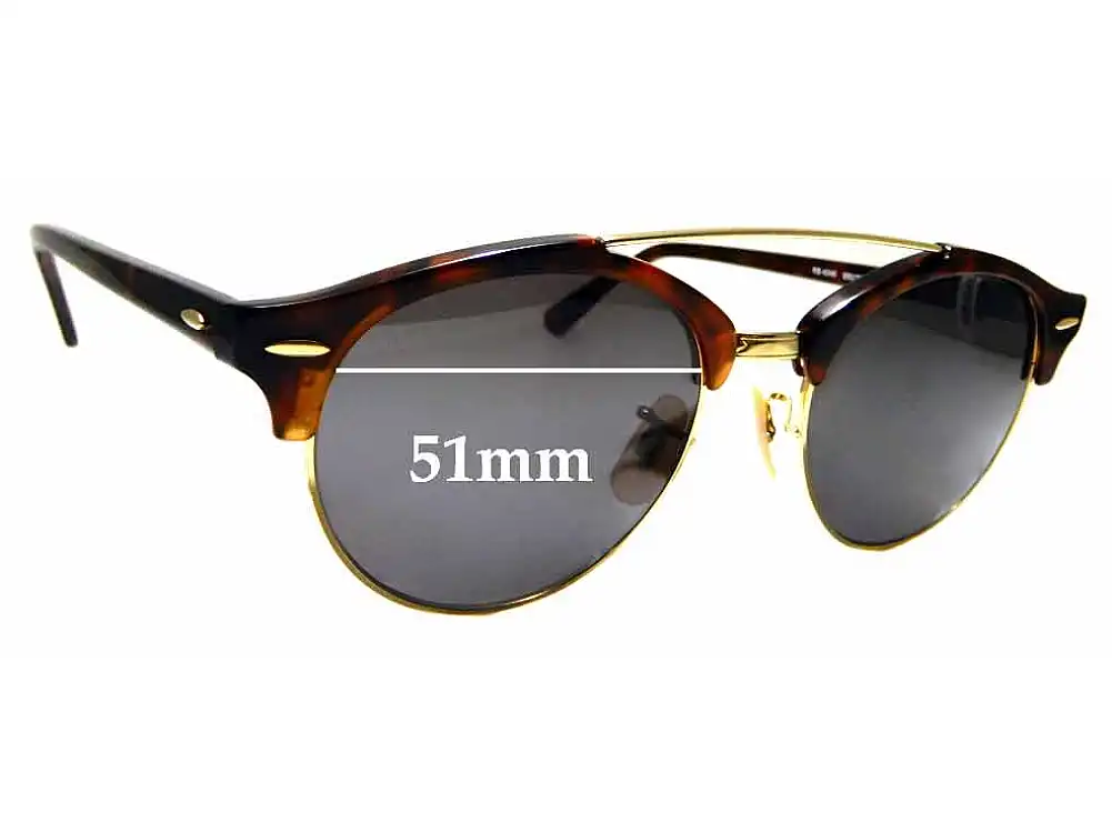 Sunglass Fix Verres de Remplacement pour Ray-Ban RB4346 - 51mm Wide Sunglass Fix Verres de Remplacement pour Ray-Ban RB4346 - 51mm Wide