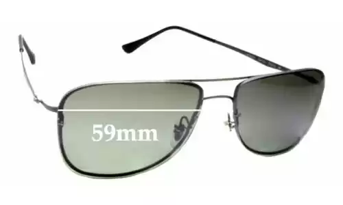 Sunglass Fix Lentilles de Remplacement pour Ray-Ban RB8054LightRay - 59mm Wide Ray-Ban RB8054LightRay Lentilles de Remplacement 59mm wide