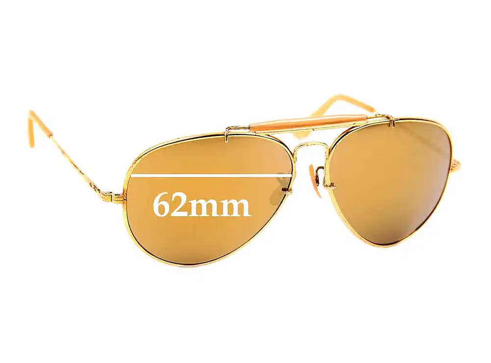 Sunglass Fix Verres de Remplacement pour Ray-Ban RB3561 The General - 62mm Wide Sunglass Fix Verres de Remplacement pour Ray-Ban RB3561 The General - 62mm Wide