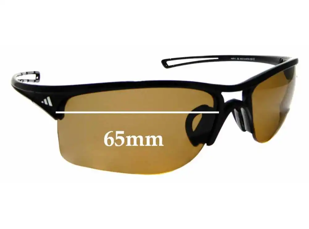 Sunglass Fix Lentilles de Remplacement pour Adidas A405 Raylor L - 65mm Wide Sunglass Fix Lentilles de Remplacement pour Adidas A405 Raylor L - 65mm Wide