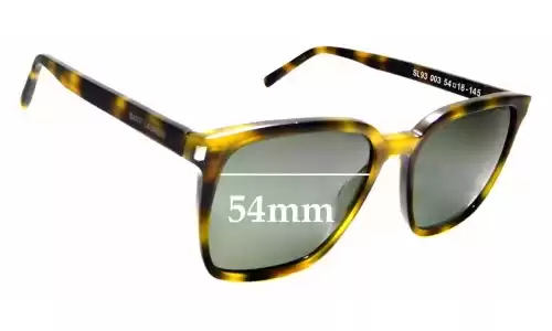 Sunglass Fix Verres de Remplacement pour Yves Saint Laurent SL 93 - 54mm Wide Sunglass Fix Verres de Remplacement pour Yves Saint Laurent SL 93 - 54mm Wide