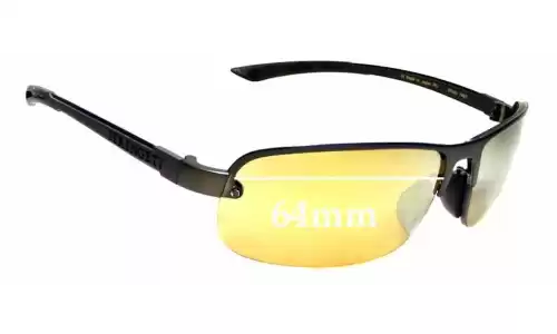 Sunglass Fix Verres de Remplacement pour Serengeti Strato - 64mm Wide Sunglass Fix Verres de Remplacement pour Serengeti Strato - 64mm Wide