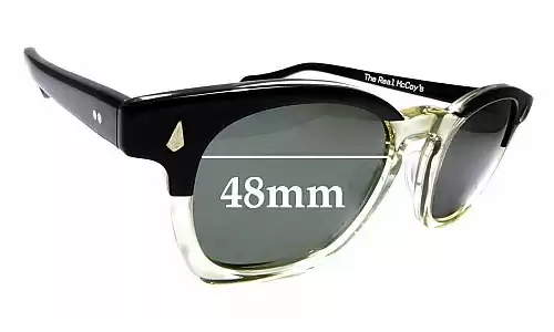 Sunglass Fix Verres de Remplacement pour The Real McCoy's Wellington - 48mm Wide Sunglass Fix Verres de Remplacement pour The Real McCoy's Wellington - 48mm Wide