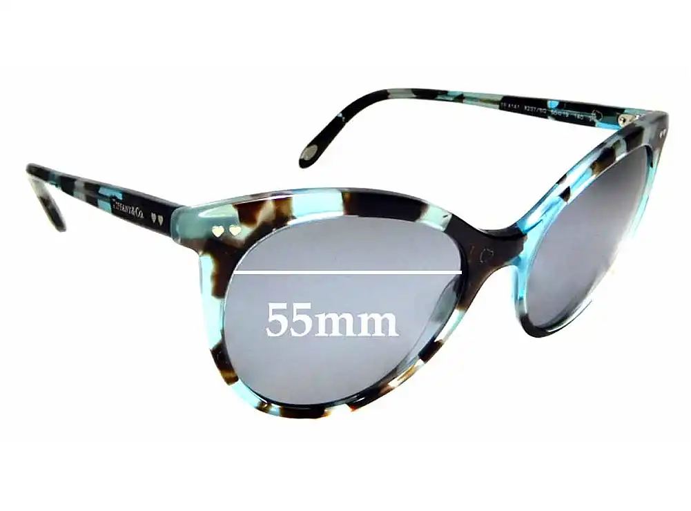 Sunglass Fix Verres de Remplacement pour Tiffany & Co TF 4141 - 55mm Wide Sunglass Fix Verres de Remplacement pour Tiffany & Co TF 4141 - 55mm Wide