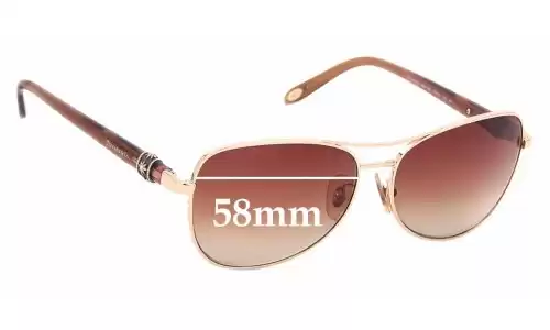 Sunglass Fix Verres de Remplacement pour Tiffany & Co TF 3036-B - 58mm Wide Sunglass Fix Verres de Remplacement pour Tiffany & Co TF 3036-B - 58mm Wide