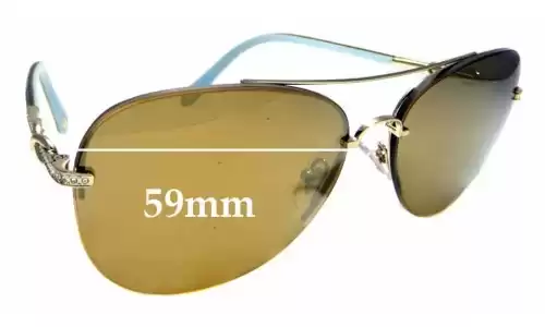Tiffany & Co TF3054-BReplacement Lenses 58mm Wide Sunglass Fix Replacement Lenses for Tiffany & Co TF3054-B - 59mm Wide