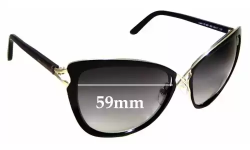 Sunglass Fix Verres de Remplacement pour Tom Ford Celia TF322 - 59mm Wide Sunglass Fix Verres de Remplacement pour Tom Ford Celia TF322 - 59mm Wide