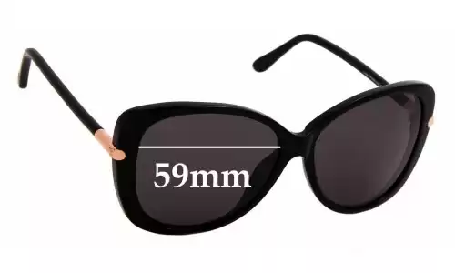Sunglass Fix Verres de Remplacement pour Tom Ford Linda TF9324 - 59mm Wide Sunglass Fix Verres de Remplacement pour Tom Ford Linda TF9324 - 59mm Wide