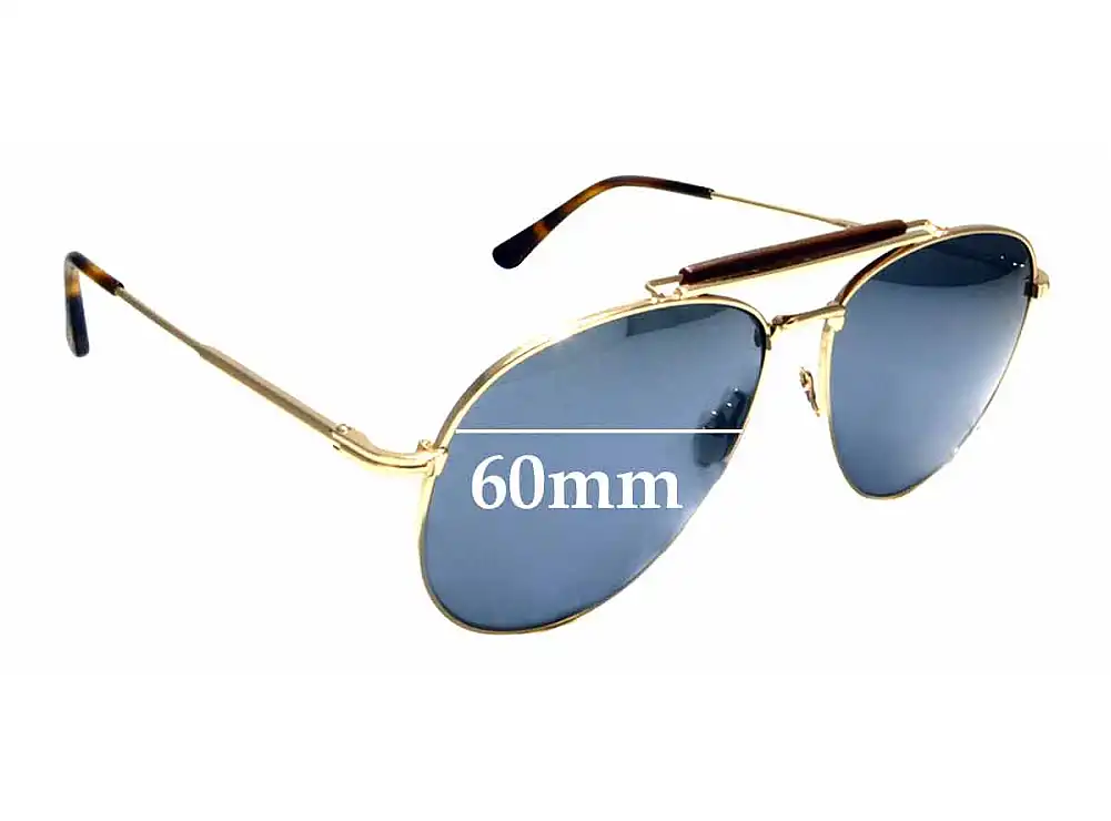 Sunglass Fix Verres de Remplacement pour Tom Ford Sean TF536 - 60mm Wide Sunglass Fix Verres de Remplacement pour Tom Ford Sean TF536 - 60mm Wide