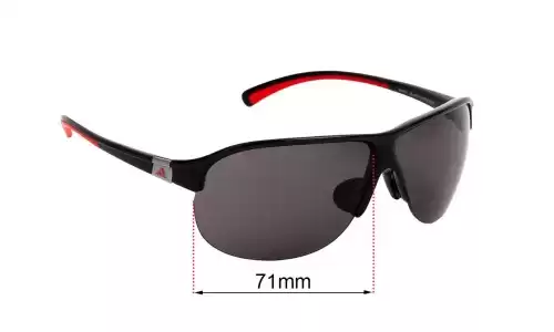Sunglass Fix Verres de Remplacement pour Adidas A178 Tourpro L - 71mm Wide Sunglass Fix Verres de Remplacement pour Adidas A178 Tourpro L - 71mm Wide