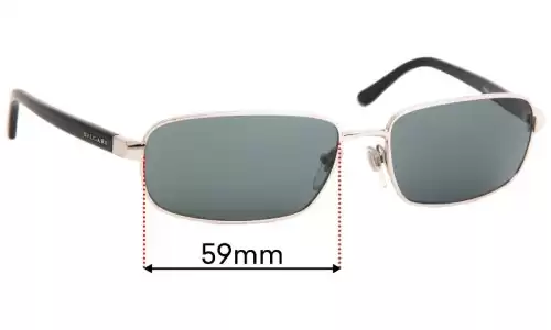 Sunglass Fix Verres de Remplacement pour Bvlgari 5003 - 59mm Wide Sunglass Fix Verres de Remplacement pour Bvlgari 5003 - 59mm Wide