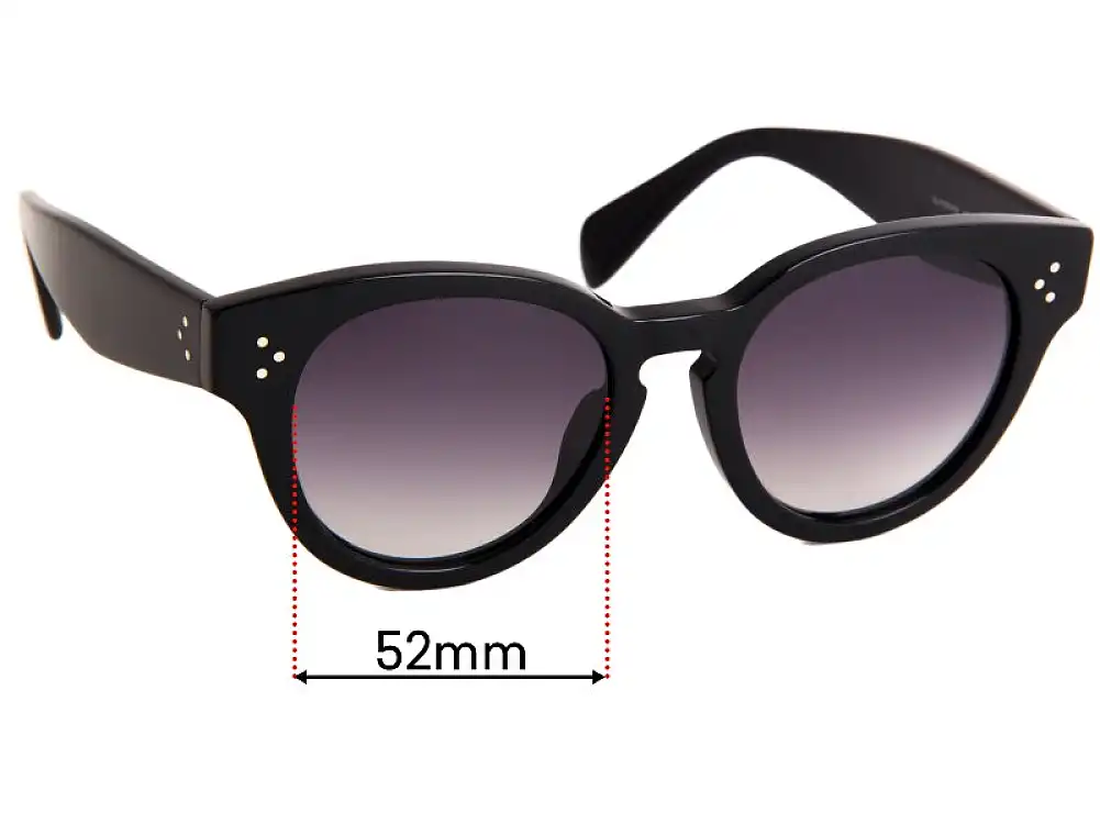 Sunglass Fix Lentilles de Remplacement pour Celine CL 41061 F/S - 52mm Wide Sunglass Fix Lentilles de Remplacement pour Celine CL 41061 F/S - 52mm Wide