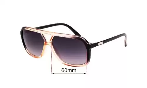 Sunglass Fix Verres de Remplacement pour Childe Treble - 60mm Wide Sunglass Fix Verres de Remplacement pour Childe Treble - 60mm Wide