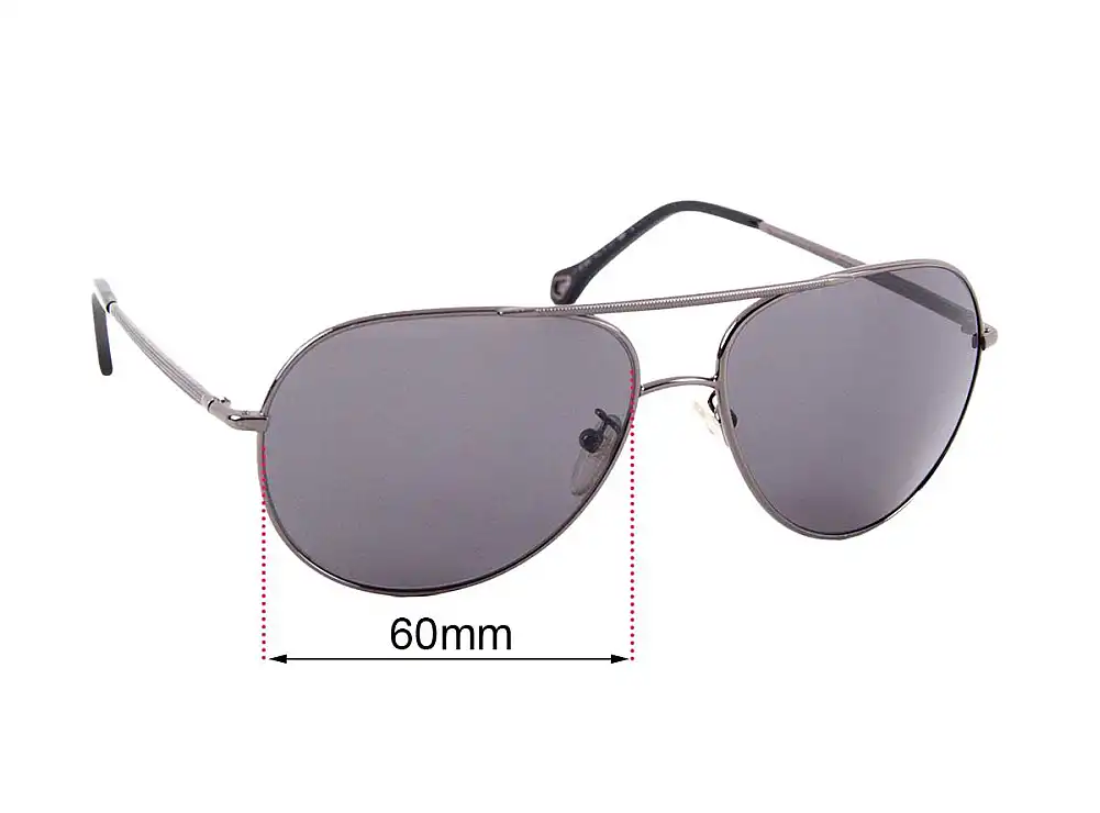 Sunglass Fix Verres de Remplacement pour Ermenegildo Zegna SZ 3240 - 60mm Wide Sunglass Fix Verres de Remplacement pour Ermenegildo Zegna SZ 3240 - 60mm Wide