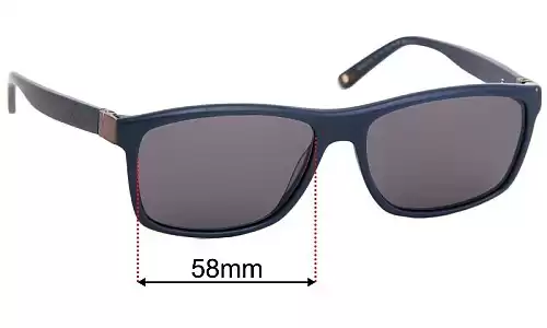 Sunglass Fix Verres de Remplacement pour Alex Perry AP Sun Rx 06 - 58mm Wide Sunglass Fix Verres de Remplacement pour Alex Perry AP Sun Rx 06 - 58mm Wide