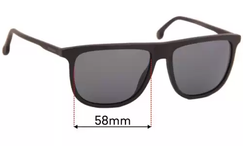 Sunglass Fix Verres de Remplacement pour Carrera 218/S - 58mm Wide Sunglass Fix Verres de Remplacement pour Carrera 218/S - 58mm Wide