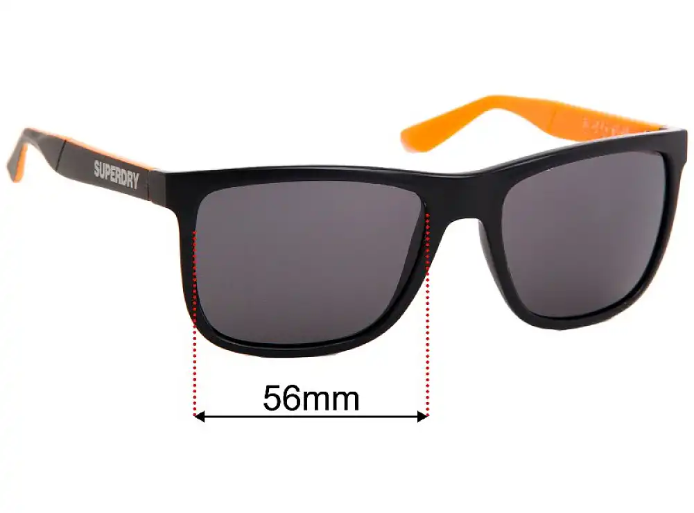 Sunglass Fix Lentilles de Remplacement pour Superdry Sport SD Sun Rx Runner - 56mm Wide Sunglass Fix Lentilles de Remplacement pour Superdry Sport SD Sun Rx Runner - 56mm Wide