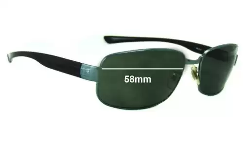 Sunglass Fix Verres de Remplacement pour Ray-Ban RB3331 - 58mm Wide Ray-Ban RB3331 Verres de Remplacement 58mm wide