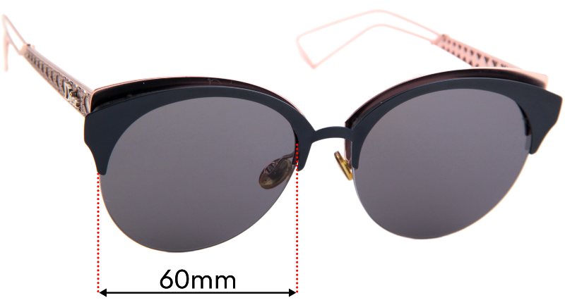 Christian Dior Diorama Club 60mm Replacement Lenses display picture 1
