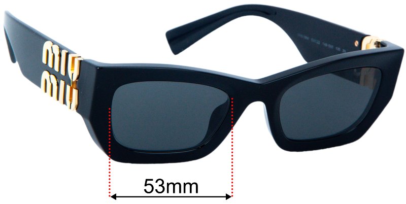 MIU MIU 53mm Sunglasses Miu Miu Oval Sunglasses, 53mm | Bloomingdale main image 3
