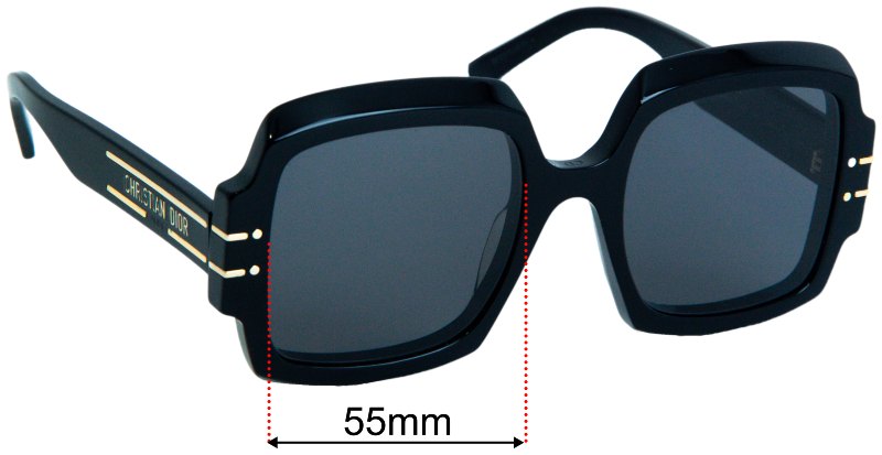 Christian Dior DiorSignature S1U 55mm Replacement Lenses display picture 3