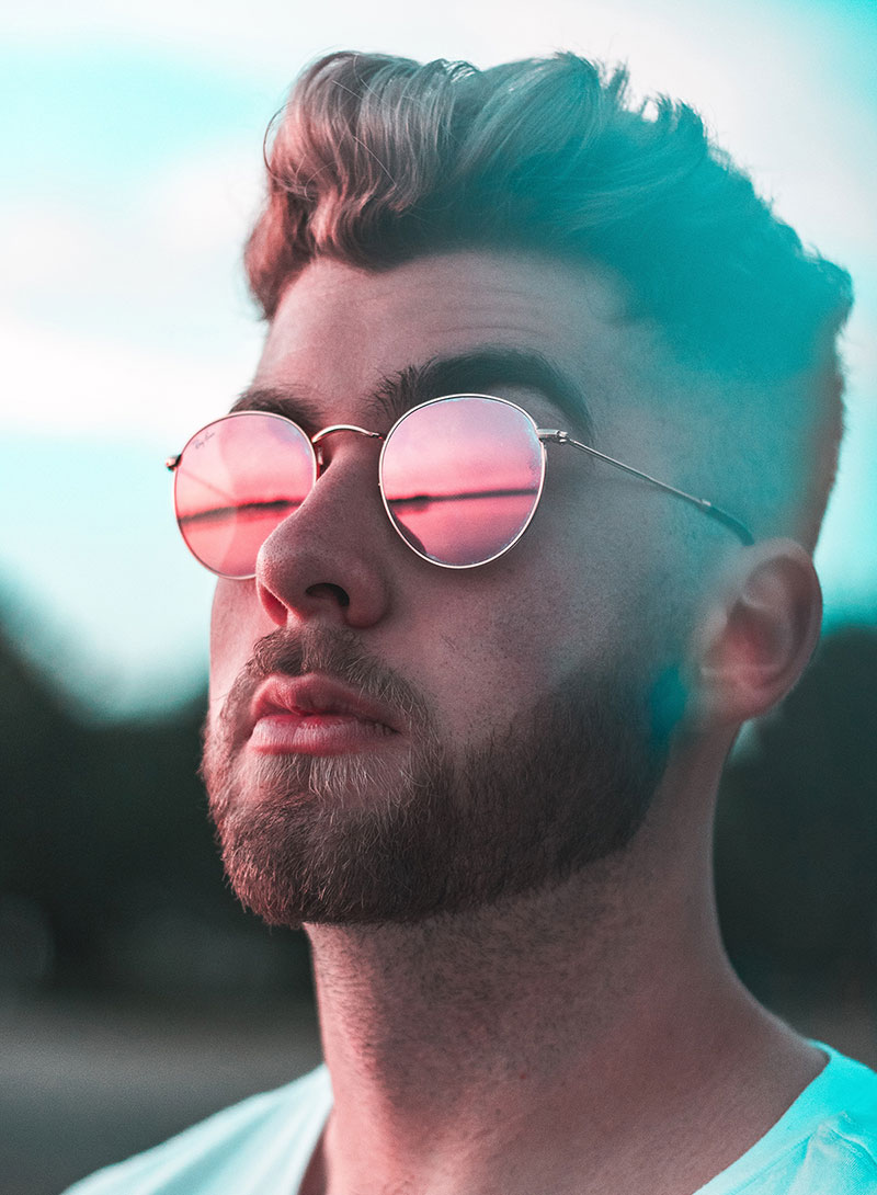 Pink sunglass replacement lenses