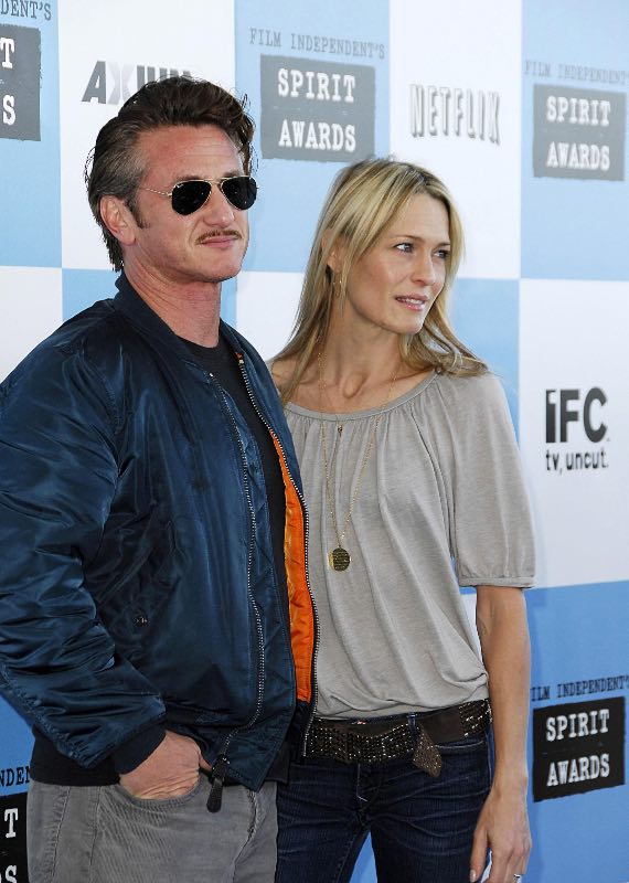 Sean Penn wearing ray ban aviator sunglasses