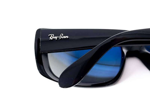 Ray-Ban sunglasses with blue lenses
