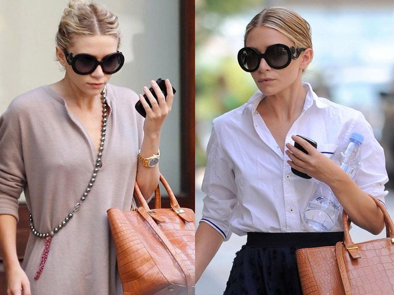 Olsen Twins Wearing Prada Baroque Sunglasses