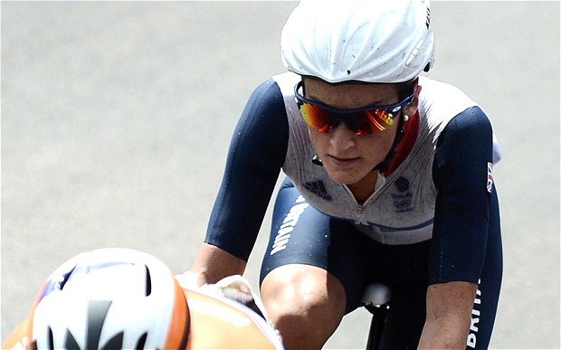 Athlete Lizzie Armistead with her sports sunglasses